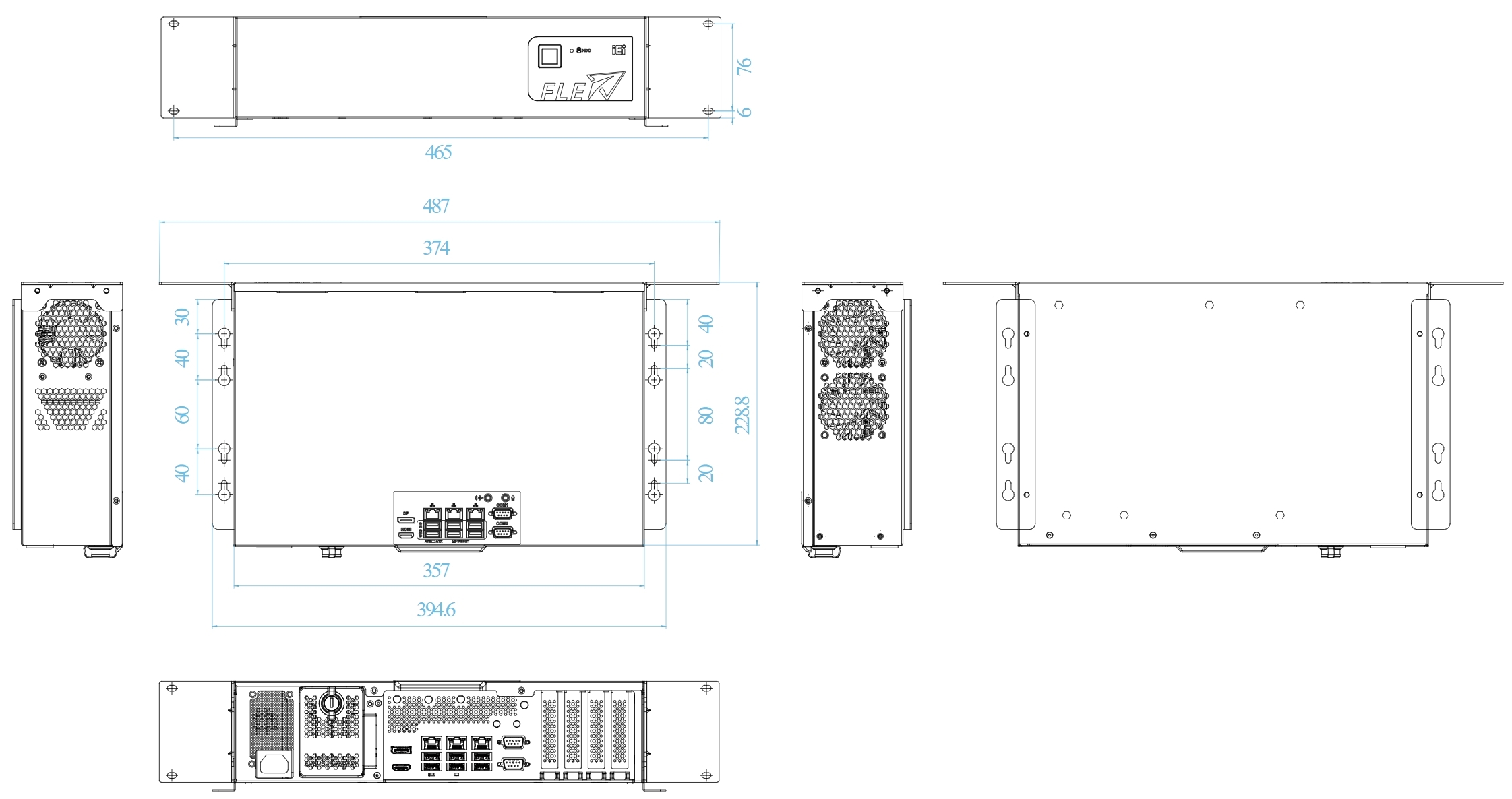 Hardware I-O & Dimensions