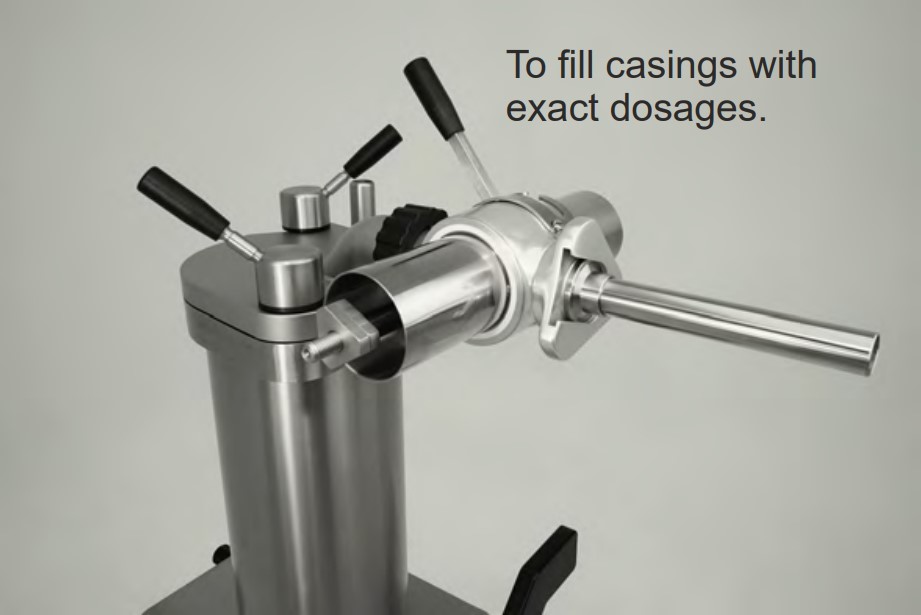 To fill casings with exact dosages.