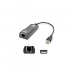 Network Adapter Cable, Black with Gray