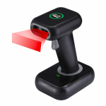 2D Wireless Barcode Scanner with Charging Cradle