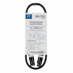XLPRO Series 3 ft Audio Cable with 3-Pin M to F XLR
