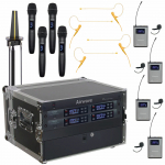 4 Channel Wireless Microphone System