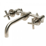 Faucet 8" Widespread Wall-Mounted Cross Handle