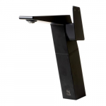 Faucet Single Hole Tall Bathroom Black Matte