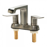 Faucet Two-Handle 4 Inch Centerset Bathroom, Brushed