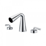 Faucet Widespread Cone Waterfall Bathroom, Polished