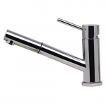 Solid Stainless Steel Swivel Kitchen Faucet, Polished