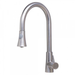 Faucet Solid Two Mode Pull Down Kitchen, Brushed
