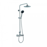 Round Style Thermostatic Exposed Shower, Chrome