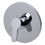 Shower Valve with Lever Handle, Flange, Chrome