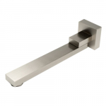 Solid Brass Square Foldable Tub Spout, Brushed Nickel