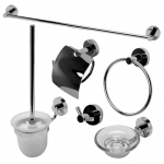 Polished Chrome 6 Piece Matching Bath Accessory