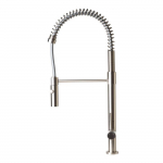 Faucet Commercial Spring Kitchen, Brushed Nickel