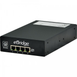 eBridge 4 Port Receiver 25Mbps, Passes PoE/PoE+