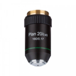 20X Plan Microscope Objective Lens with Black Finish