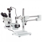 3.5X-90X Simul-Focal Microscope, 5MP Camera