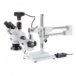 3.5X-90X Simul-Focal Microscope, 5MP, USB 3.0