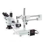 3.5X-90X Trinocular Stereo Microscope with White