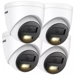 12MP AI Microphone PoE IP Turret Camera Set