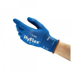 11-818-10 Hyflex Glove, Palm Coated, Size 10, Navy