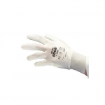 48-125-10 Glove, White, Abrasion Level 4, Grip, Size 10
