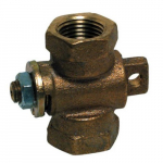 Flat Head Wrench Operated Gas Cock, 1" Pipe