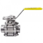Ball Valve, Stainless Steel, 1-1/2" Pipe