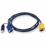 USB KVM Cable with Built-In PS2 to USB Converter 6'
