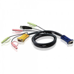 USB KVM Cable with Audio Plugs 10'