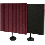 Acoustic Panels with Desk Stands Burgundy