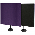 Acoustic Panels with Desk Stands Purple