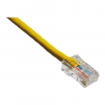 UTP Bootless Patch Cable, Yellow, 2ft, CAT6, 550MHz