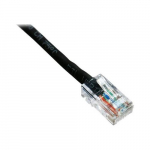 Bootless Patch Cable, Black, 12ft, CAT6, 550MHz
