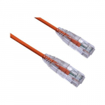 Ultra-Thin Snagless Patch Cable, Orange, 100ft