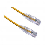 Ultra-Thin Snagless Patch Cable, Yellow, 8ft