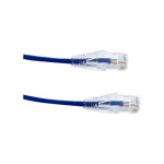 Ultra-Thin UTP Snagless Patch Cable, Blue, 50ft