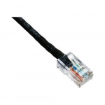 Bootless Patch Cable, Black, 100ft, Cat6, 550MHz