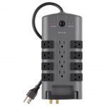 PivotPlug 12-Outlet Surge Protector, 8 ft. Cord