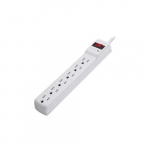 Surge Power Strip (6) Outlets 300 Joules 3ft Cord