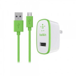 Universal Home Charger, Micro-USB Cable, Green