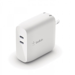 BoostCharge 2-Port GaN Wall Charger 68W, White