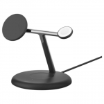 Black 3-in-1 Wireless Charging Stand with Qi2 15W