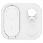 White 3-in-1 Foldable Wireless Charger with Qi2 15W