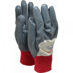 Nitrile Gloves, Palm Coated, L