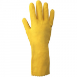 Natural Rubber Latex Glove, Yellow, Size 8