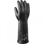 Unlined Viton Over Butyl Glove, Black, Size 11