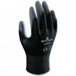 Polyurethane Coated Gloves, XXL, Black