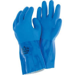PVC Glove, Kevlar Liner, Blue, XXL