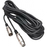 3-Pin XLR Male to XLR Female Mic Cable, 25'