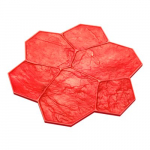 BonWay Texture Mat, Random Stone Red, 29" x 29"